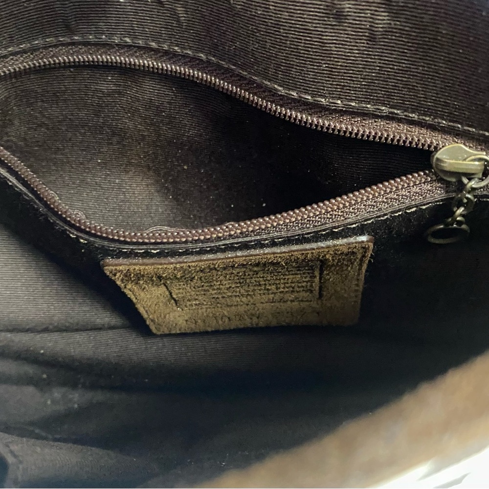 Never Used Vintage Coach Shoulder Bag. Suede Mix Soho. - Picture 8 of 9